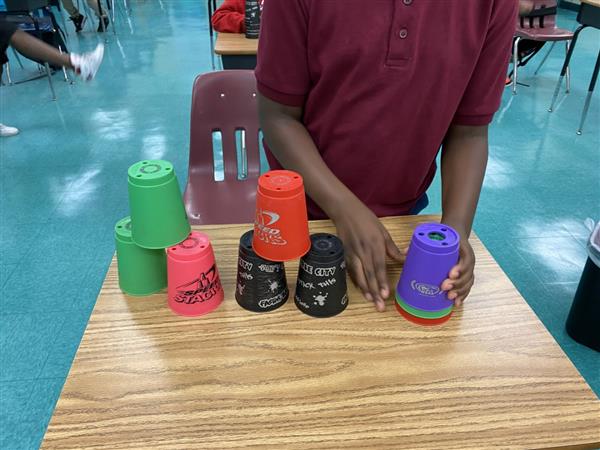 Westwood Heights Elementary students in Stack up 2020-2021